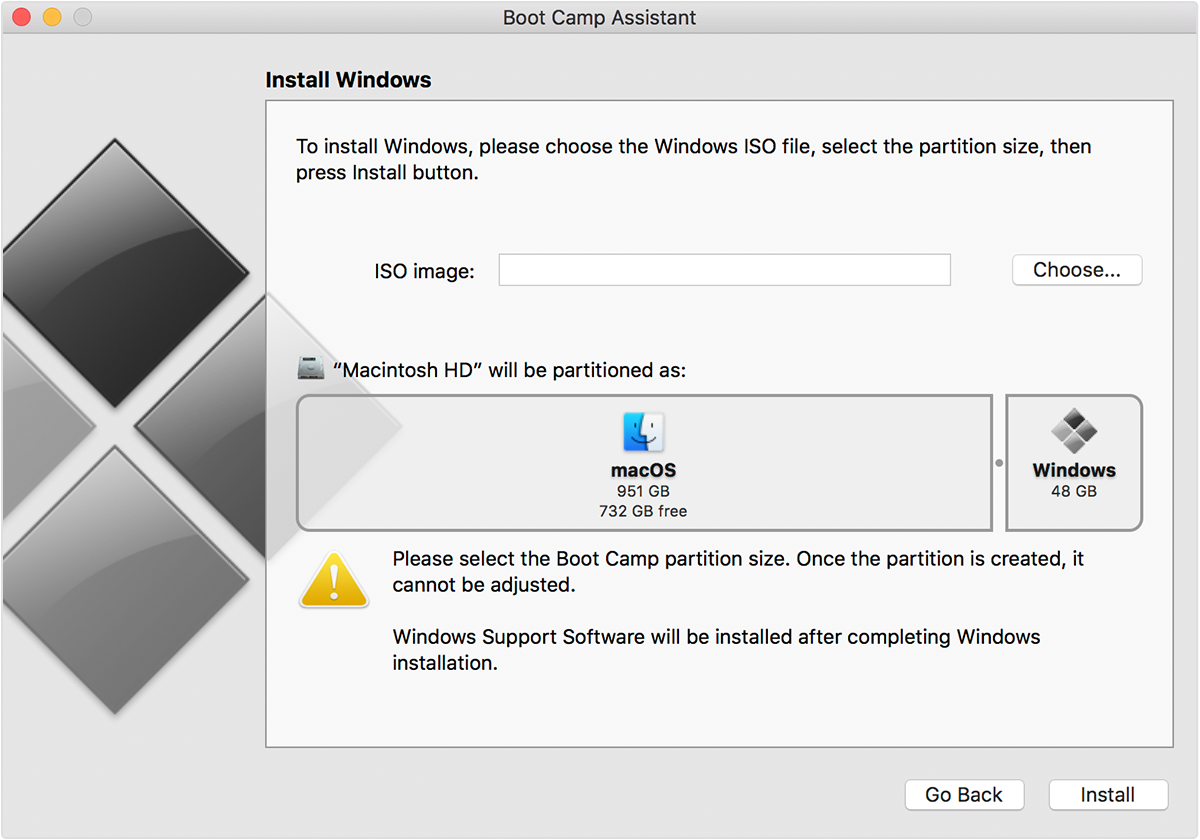 create windows 10 installation media on mac